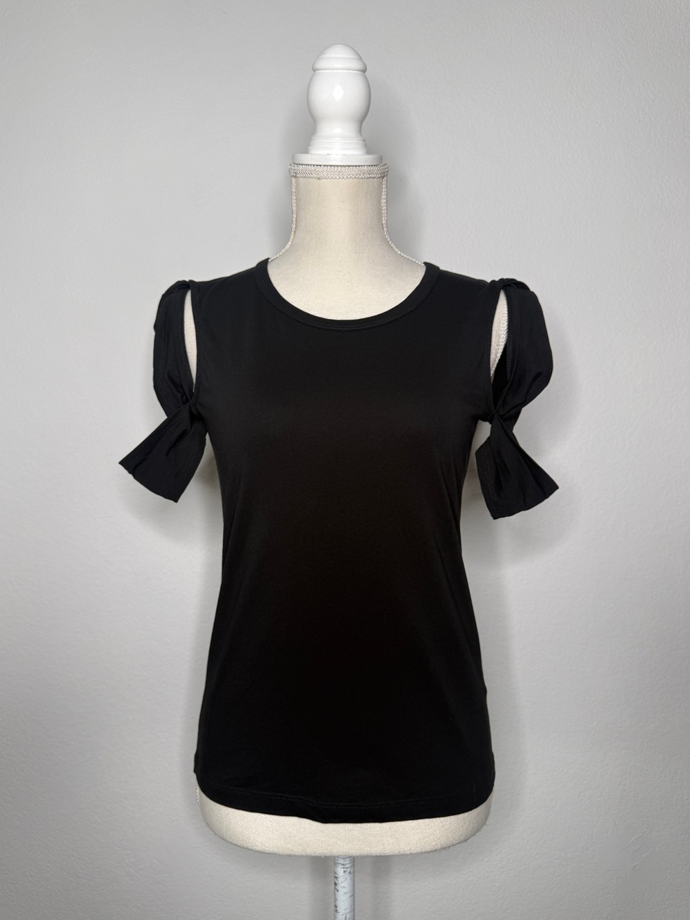 Helmut Lang Black Intricate Sleeve Tee